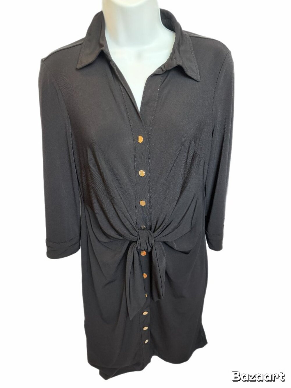 Philosophy Tie Waist Shirt Dress Date Night Career LBD Size Medium